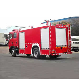 Camion de pompiers à double cabine 4x2 en vente chaude, canon à eau haute pression, télécommande, véhicule de lutte contre l'incendie d'urgence, grand réservoir - Product Image 3