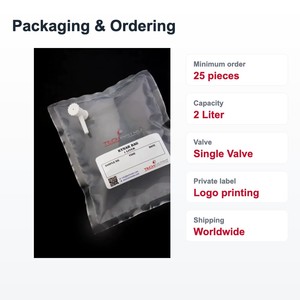 Bolsa de Muestreo de Gases TECHINSTRO Kynar de 2 Litros, Bolsa de Película de PVDF con Válvula Única a Prueba de Fugas para Muestreo de Olores VOC y Aire - Product Image 4