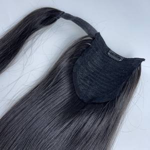 Queue de cheval vietnamien cheveux humains 100% cheveux bruts couleur naturelle de très haute qualité, cheveux raides meilleur prix - Product Image 5