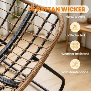 Comoda Sedia a Dondolo per Giardino e Patio - Product Image 6