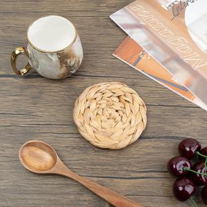 Natural Rattan Coaster Set Suitable for Outdoor Dining <b>Table</b> Garden Party <b>Table</b> Decor and Beverage <b>Protection</b> From India - Product Image 2