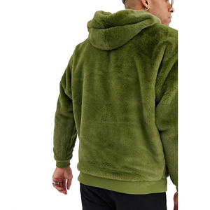 Sweat-shirts d'hiver pour hommes en molleton bleu de haute qualité, personnalisables, avec broderie, impression en relief et impression numérique, teinture unie, vente en gros - Product Image 5