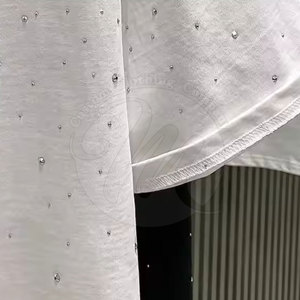 T-shirt léger à manches courtes avec strass pour homme, couleur personnalisable, collection été, vente chaude - Product Image 4