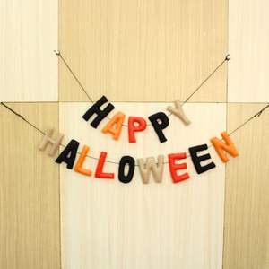 Guirnalda de Fieltro de Lana Hecha a Mano para Halloween - Decoración Duradera de Alta Calidad para Fiestas y Hogar con Logotipo Personalizado y Entrega Rápida para Pedidos al por Mayor - Product Image 5