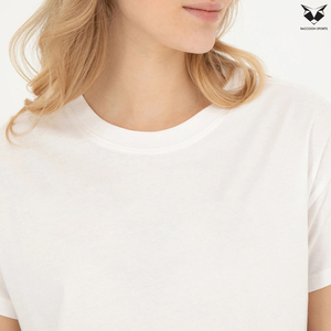 Camisetas Lisas Blancas Transpirables de Último Diseño a Precio Razonable para Mujer, Cuello Redondo, Manga Corta, Ajustadas, para Verano - Product Image 6