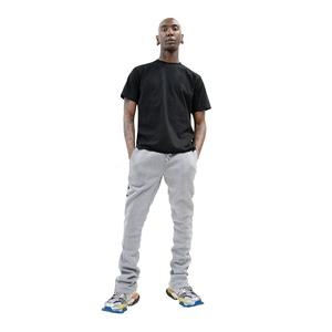 Vêtements de rue anti-rides et anti-rides avec logo personnalisé OEM, pantalon évasé pour homme, pantalon de survêtement évasé à empiècements, pantalon de survêtement au design personnalisé - Product Image 1