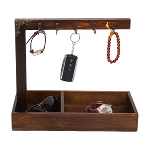 Mahogany Wood Premium <b>Key</b> Organizer with Metal Frame - Wholesale Executive Desk Organizer - Product Image 6
