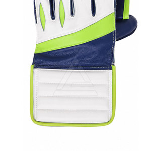 Guantes de Críquet con Palma de Cuero Duradero, Diseño Tradicional con Dedos Enrollados, Cómodos y de Alto Rendimiento Profesional - Product Image 4