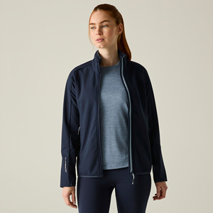 Personalized <b>Women's</b> Softshell Stand Collar <b>Jacket</b> Outdoor Casual Full Zip Wind Resistant Utility Pocket Lightweight Performance - Product Image 3