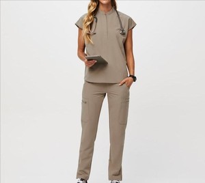 Top Trend Unisex <b>Uniform</b> <b>Scrub</b> Anti Wrinkle Premium Quality Lightweight Comfortable Spandex Material Needle Detection Hospital - Product Image 1