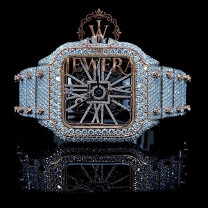 นาฬิกาโมอิสซาไนต์หรูหราขายดีที่สุด ประดับเพชรเต็มเรือน สำหรับงานแต่งงาน วันครบรอบ และของขวัญพรีเมียม ราคาโรงงาน - Product Image 1