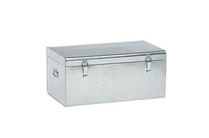 <b>Large</b> Iron <b>Trunk</b> Metal <b>Storage</b> Chest With Secure Locking System For Moving <b>Storage</b> And Organization - Product Image 5