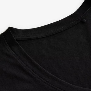 <b>Women</b> Customizable Casual <b>White</b> <b>Short</b> <b>Sleeve</b> V Neck T-<b>Shirt</b> Canvas Polyester/Cotton Eco-Friendly Certified Luxury Premium - Product Image 2