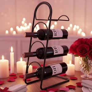 <b>4</b> Bottles Wine Rack Elegant Tabletop Stand <b>For</b> <b>Dining</b> <b>Table</b> And Restaurant Decor Adds Sophistication To Guest <b>Table</b> From India - Product Image 5