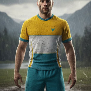 Meilleures ventes : Uniforme de rugby confortable et respirant en polyester, haute qualité, manches courtes, service OEM, offre spéciale - Product Image 5