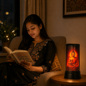 Buddha LED <b>Table</b> <b>Lamp</b> Spiritual Night Light USB Powered Meditation Decor Warm Glow Bedside Pooja Room Home Office Gift Ambient - Product Image 2