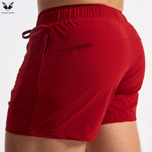 Red Color OEM Service With Own Logo Print Hand Made Latest Style Gym Wear Eco Friendly Soft Touch Fitness Workout Sport <b>Shorts</b> - Product Image 4