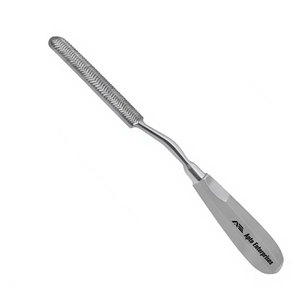 Lima para huesos de 10 pulgadas, semicircular, de doble cara, con vástago tipo bayoneta, instrumento quirúrgico ortopédico de acero inoxidable alemán, reutilizable - Product Image 6