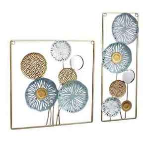 Premium Overlapping Foliage Stem Wall <b>Hanging</b> Decorative Botanical Teal Cluster Accent Bedroom Sofa Backdrop Sign - Product Image 4