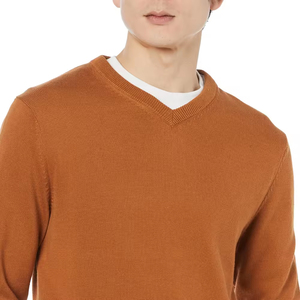 Sudadera Básica de Algodón Mezclado, Estilo Urbano, Cuello en V, Talla Grande, Unisex para Hombre - Product Image 3