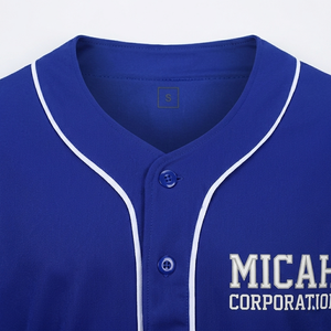 MICAH CORPORATION Men's Breathable Spandex/Nylon Sublimation <b>Baseball</b> Jersey 100% Polyester <b>Baseball</b> Shirt Short Sleeves - Product Image 3