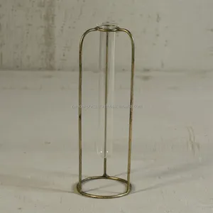 Jarrón de Flores Cuadrado Transparente de Hierro, Decorativo, Moderno y de Lujo, Diseño Costero, para Mesa, Hotel, Decoración de Interiores, Exportación a Granel, Zahid - Product Image 3