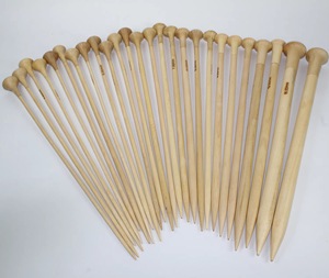 Agujas de Tejer de Madera Natural Premium para Tejer a Mano, Agujas de Ganchillo Ligeras y Suaves para Hilos, Proyectos de Ganchillo y Manualidades - Product Image 4