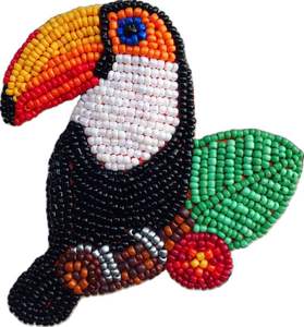 Broche perlée de couleur personnalisée, style boutique, faite à la main, au meilleur prix - Product Image 1