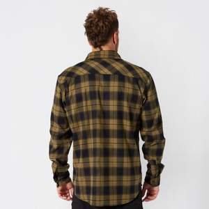 Camisa de Franela Tejida con Hilo Teñido para Hombre, Personalizada de Fábrica, con 2 Bolsillos en el Pecho, Corte Ajustado, Casual, de Verano, con Botones - Product Image 3