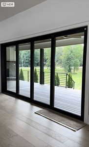 Modern Aluminum Alloy Sliding Window Horizontal Opening Heat Insulation <b>Frame</b> <b>Black</b> Color - Product Image 2