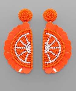 Aros de Lujo con Bordado Hecho a Mano de Donuts Adorables y Cuentas de Semillas, Chapados en Bronce Antiguo, Modernos y de Moda para Bodas, Eventos y Fiestas - Product Image 5