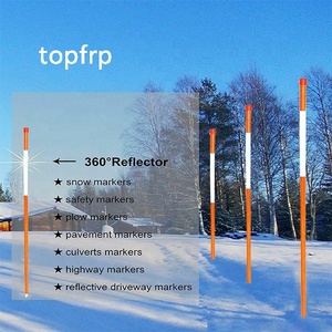 FRP Fiberglass <b>Rod</b> Driveway Marker with Reflective Tape 1/4" 5/16" 3/8" - Product Image 2