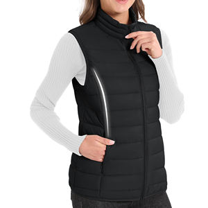 Chaleco acolchado con capucha y efecto lavado, Chaqueta de mujer Primavera 2026, Chaleco acolchado informal para mujer, Chaqueta bomber de burbujas en oferta - Product Image 5