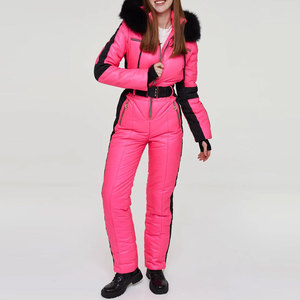 Combinaisons de ski d'hiver coupe-vent pour femmes, personnalisables, pour adultes, style professionnel, en softshell, pour toutes les stations, vente en ligne - Product Image 1