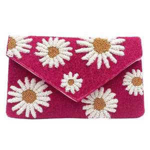Bolso de mano con cuentas Tacos & Tequila, con cremallera de pompón, forma cuadrada, estilo casual - Product Image 2