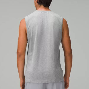 เสื้อกีฬาแบบสวมใส่สบาย แห้งเร็ว น้ำหนักเบา ระบายอากาศได้ดี ผลิตจากผ้าโพลีเอสเตอร์/คอตตอน สำหรับออกกำลังกาย วิ่งมาราธอน เหมาะสำหรับผู้ชาย - Product Image 2