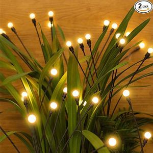 Luces Solares LED para Jardín con Clasificación IP65, Resistentes al Agua, Tipo Luciérnaga, para Decoración Navideña de Patio, Regulables, 50000 Horas de Duración - Product Image 3