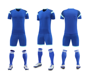 Maillots de football domicile et extérieur, ensembles de football respirants unisexes pour adultes, été, 100% coton, nom d'équipe personnalisé - Product Image 4