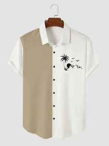 2026 Breathable Beaded Hawaiian Print Casual Short Sleeve <b>Shirt</b> for Men European Size Beach - Product Image 5