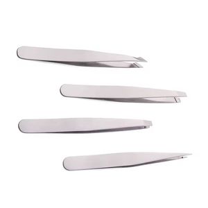 Pinzas para Pestañas de Acero Inoxidable con Punta Suave, Herramienta de Precisión para Aplicación de Pestañas - Product Image 1