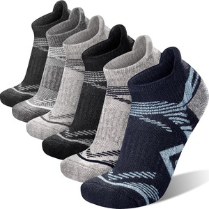 Ankle <b>Socks</b> Men Women Running Quick Dry Thin Knitted Sport <b>Socks</b> Summer Athletic Low Cut <b>Black</b> with Color Accents - Product Image 5