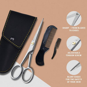 Tijeras de precisión para el cuidado del cabello, tijeras de barbero de acero inoxidable premium, herramienta de estilismo para barbería. - Product Image 3