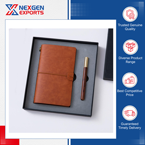 Cuaderno Portátil de Cuero PU de Primera Calidad con Estuche de Regalo, Personalizable con Logotipo OEM/ODM - Product Image 5