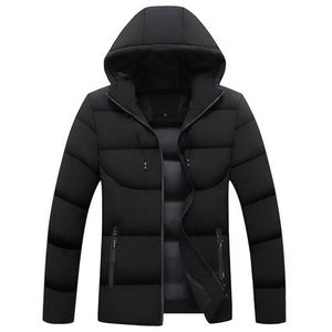 Chaqueta Acolchada de Invierno para Hombre, con Capucha, Relleno de Poliéster, Cierre de Cremallera, Largo Regular, Estilo Casual, ODM OEM - Product Image 4