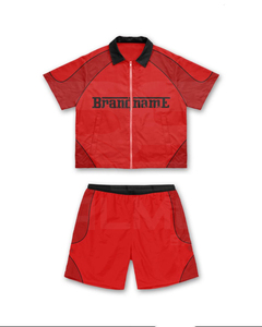 Conjunto de Chaqueta y Pantalón Corto Deportivo Cortavientos de Poliéster/Nylon de Alto Gramaje para Hombre, Producto en Tendencia 2026 - Product Image 4