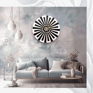 Handcrafted Mango Wood Sunburst Wall <b>Clock</b> | Modern Wooden Art | Wholesale - Product Image 1
