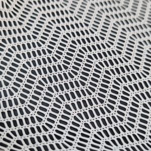 Tela de encaje elástica transpirable de malla Chevron, 147 cm, color personalizado, nailon, spandex, tejido de punto por urdimbre, para bodas, textiles del hogar, lencería - Product Image 3