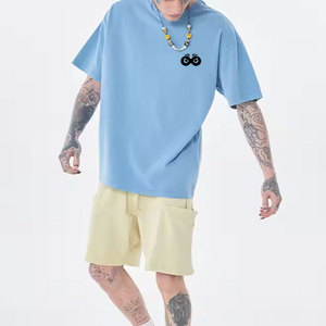 T-shirts pour hommes en coton 100 %, de qualité supérieure, style ample, coupe oversize, logo personnalisé imprimé, vêtements d'été, t-shirt oversize pour hommes - Product Image 5