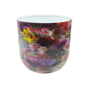 Nouvel ensemble de 4 autocollants décoratifs écologiques et durables pour jardinières, motif floral, design attrayant, pot de fleurs pour la maison et le jardin - Product Image 1