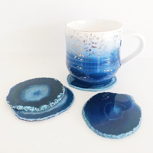 Sous-verres faits à la main en résine époxy de haute qualité, de couleur violette et magenta, pour le thé et les boissons, à prix de gros - Product Image 2